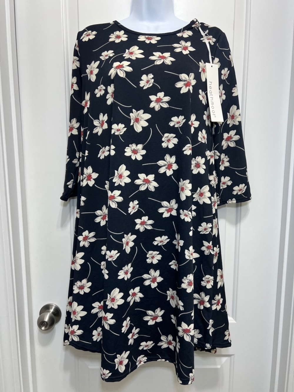 Heathmoor Floral Navy Floral Long Sleeve Dress